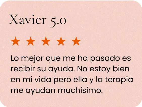 Reseña de Xavier: 5.0 estrellas - Lo mejor que me ha pasado es recibir su ayuda